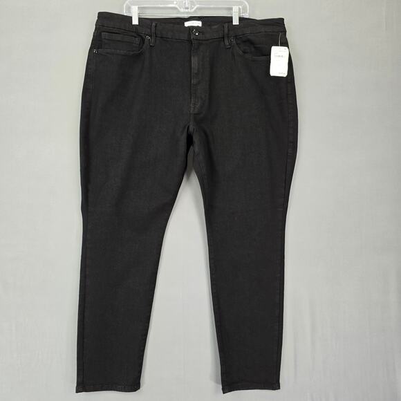 Good American Good Legs Skinny Sculpting Jeans Womens Plus Size 28 Black Stretch - Picture 1 of 14